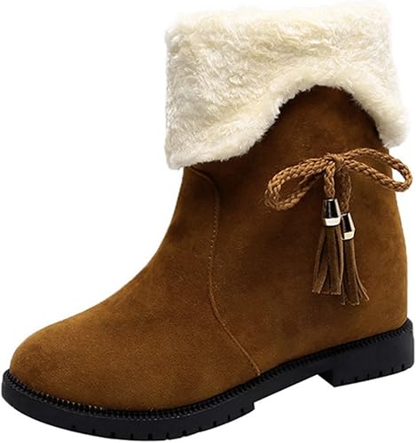 Amazon Hifeos スノーブーツ レディース 防水 ウィンター ブーツ レディース スノーシューズ 防寒 冬靴 ミドルブーツ 冬靴 ぺたんこブーツ 痛くない 歩きやすい ムートンブーツ おしゃれ 滑らない シューズ 大きいサイズ 雪道 Hifeos ブーツ ブーティ