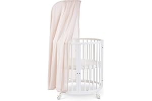 Stokke Sleepi Canopy by Pehr, Blush - Dreamy Crib Canopy for Stokke Sleepi Mini & Crib/Bed - Available in Numerous Colors - W