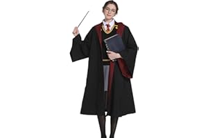 HTVOBAY Wizard Robe Costume Magician Cloak, Halloween costumes Cosplay, Dress Up Costume Accessory for Adults