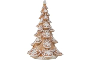 Cynkeyee Gingerbread Christmas Decorations Xmas-Tree Collectible-Figurines - Christmas Decoration Party Decorations Gift for Women Table Centerpiece 3.5x3x5.5 Inch