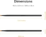 Donner Black Drum Sticks 7A Classic Maple Wood 2 Pair with Carrying Bag view 7