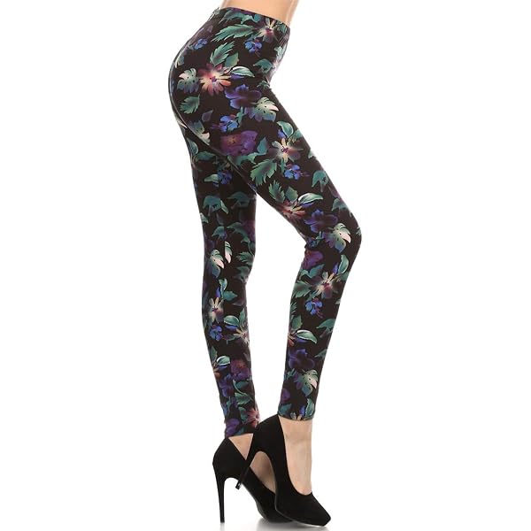 Leggings Depot High Waisted Camo Print Leggings - Multiple Patterns, Opaque, Plus Sizes Available, One Size Fits Most