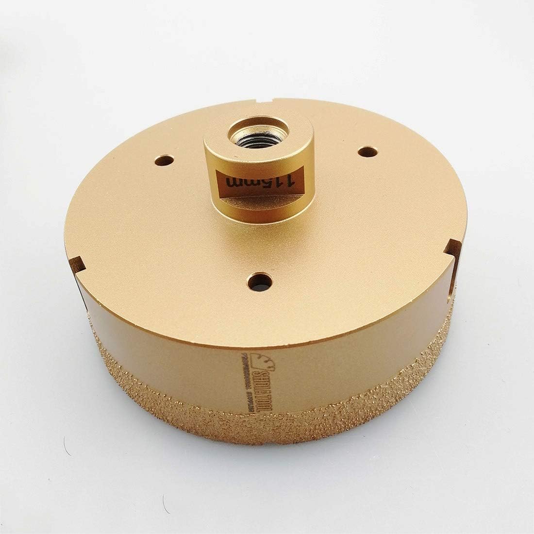SHDIATOOL Diamond Drill Core Bit Diameter 115mm for Porcelain Tile Granite Marble Dry Drilling, Golden - Image 5