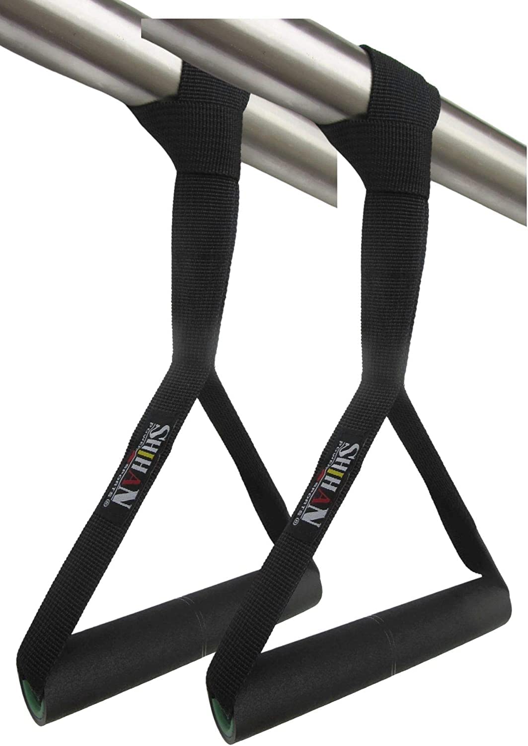 Portable Shihan Pull up Straps PULL-TIE Straps Ab Straps Chinning bag Pull Up Bar hanging Straps 1 Pair Gym/Home Multi fit fits any size of bar