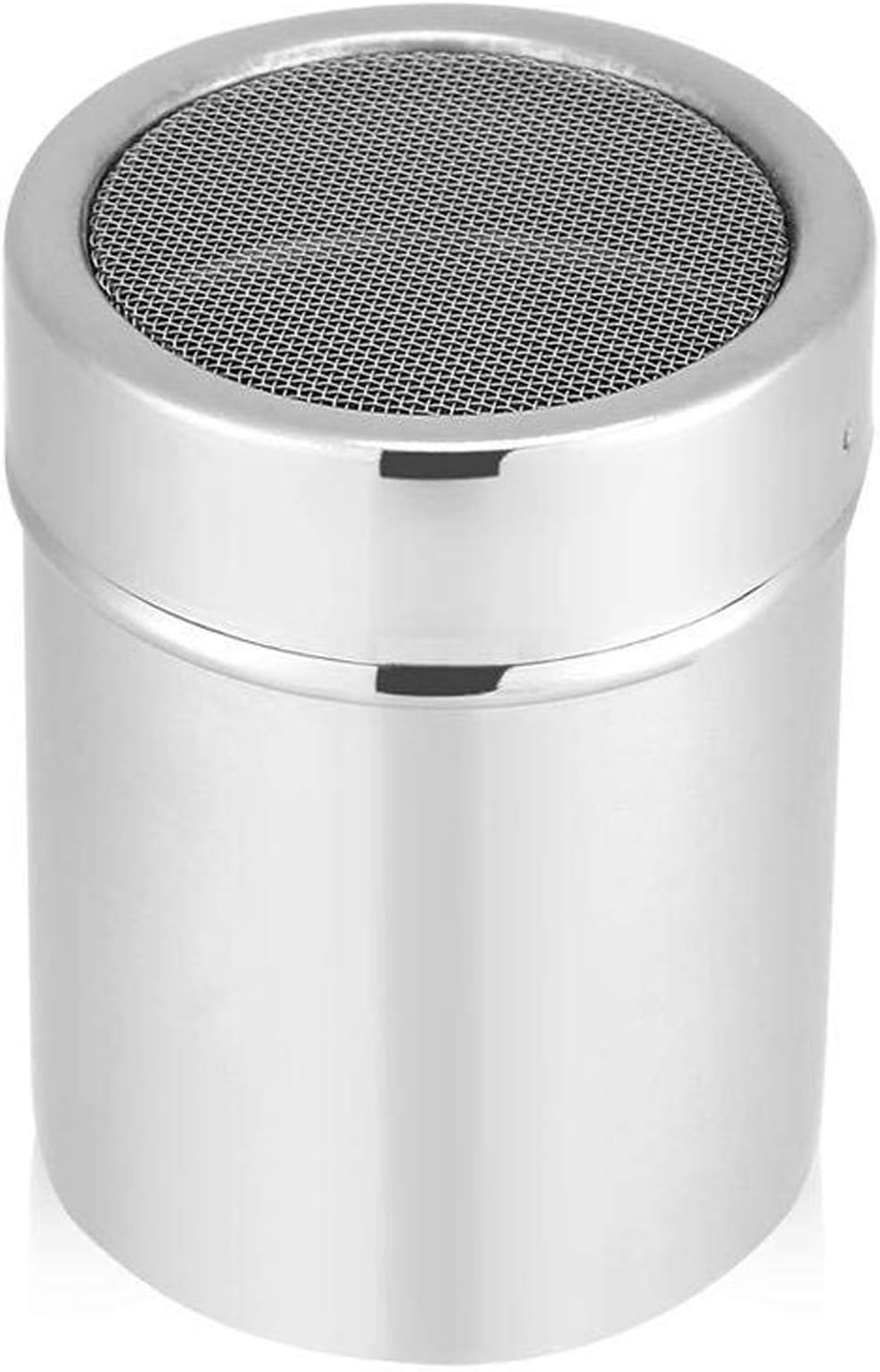 Rykey 18/8 Stainless Steel Fine Mesh Shaker,Cocoa Cappuccino Coffee Decorating Latte Art Barista Tool Mesh shaker