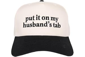 KATYDID Put It On My Husband’s Tab Vintage Hat - Two-Toned 5 Panel Hat for Women - Trendy Vintage Baseball Cap