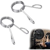 AccEncyc Spring Clip Collars 2 Inch Olympic Barbell Clamps Dumbbell Clips Weight Bar Clips for Weightlifting, Powerlifting, Strength Training