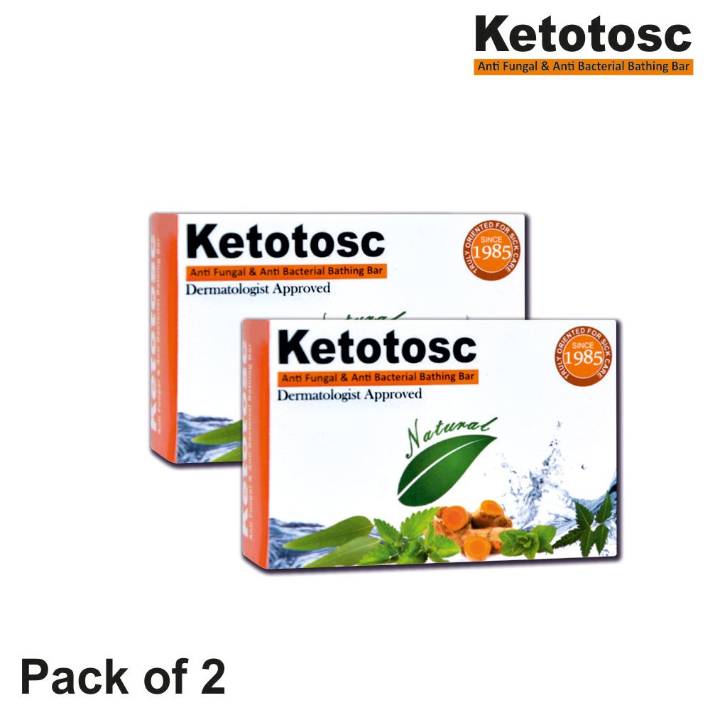 Ketotosc Antifungal and Antibacterial soap 75 gm pack of 2 Buy Online