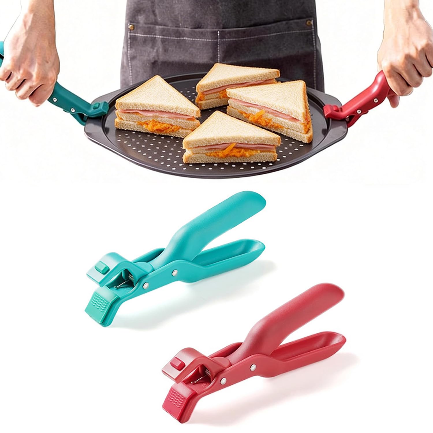 Photo 1 of ***MISSING RED ONE***
Hot Plate Grippers Tongs, Multi Angle Anti-Scald Bowl Clip, Silicone Non-Slip Hot Dish Plate gripper Holder - For Microwave Oven Cooking, Kitchen Utensil for Bowls, Pans, Dishes (2PC-Mix)