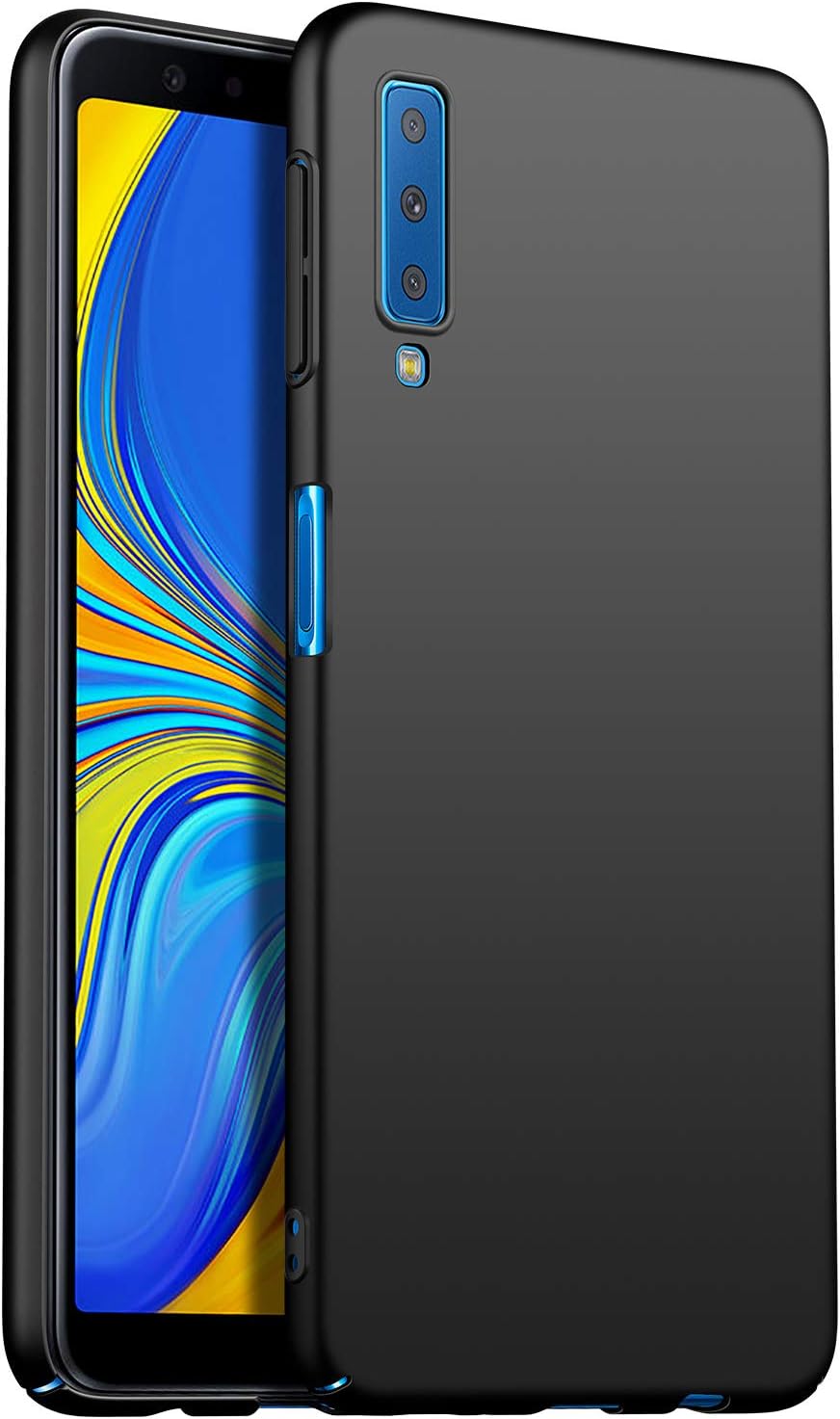 Kqimi Case for Samsung Galaxy A9 [Ultra Thin Fit][Minimalist Hard PC Cover] Cover for Samsung Galaxy A9/A9S(6.3 inch) 2018 (Black)