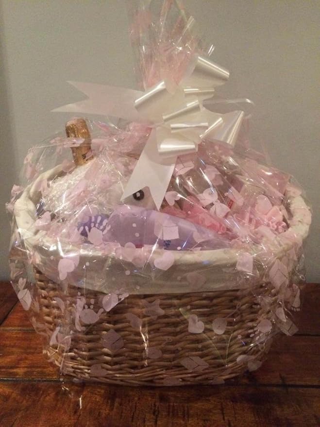Make Your Own Maternity Hamper Kit, Oval High back Willow Basket Baby