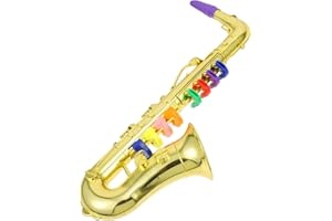 BRIGHTFUFU 1pc Saxophone Model Kids Clarinet Kidult Toys Instruments for Kids Birthday Kids Trumpet Saxophone Toddler Toy Mini Instruments Kid Toy Models Electroplating Small Child Doll House