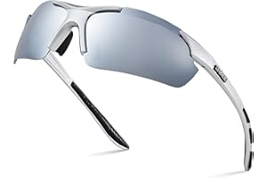 Xagger Polarized Sports Sunglasses for Men Women Wrap Around UV400 Running Baseball Softball Cycling Driving Glasses