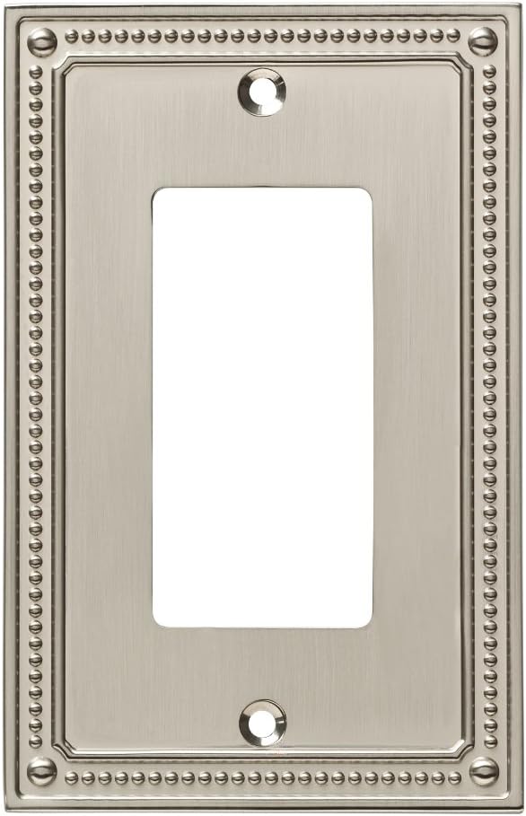 Franklin Brass W35060-SN-C Wall Switch Plate, Single, Satin Nickel