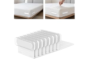 UOOSER Fitted Sheet Holders for Corners - 8Pcs Heavy Duty Bed Lock Sheet Holders Keep Sheets Firm & Tight,Secure All Mattress Edges and Corners,No Loose Sheets,Easy Installation