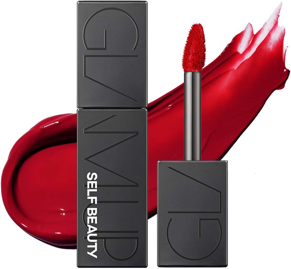 SELF BEAUTY Glam up Long lasting Moisturizing Lipgloss, Liptint, Lipstain, Lipstick - (05. Crimson), 4ml