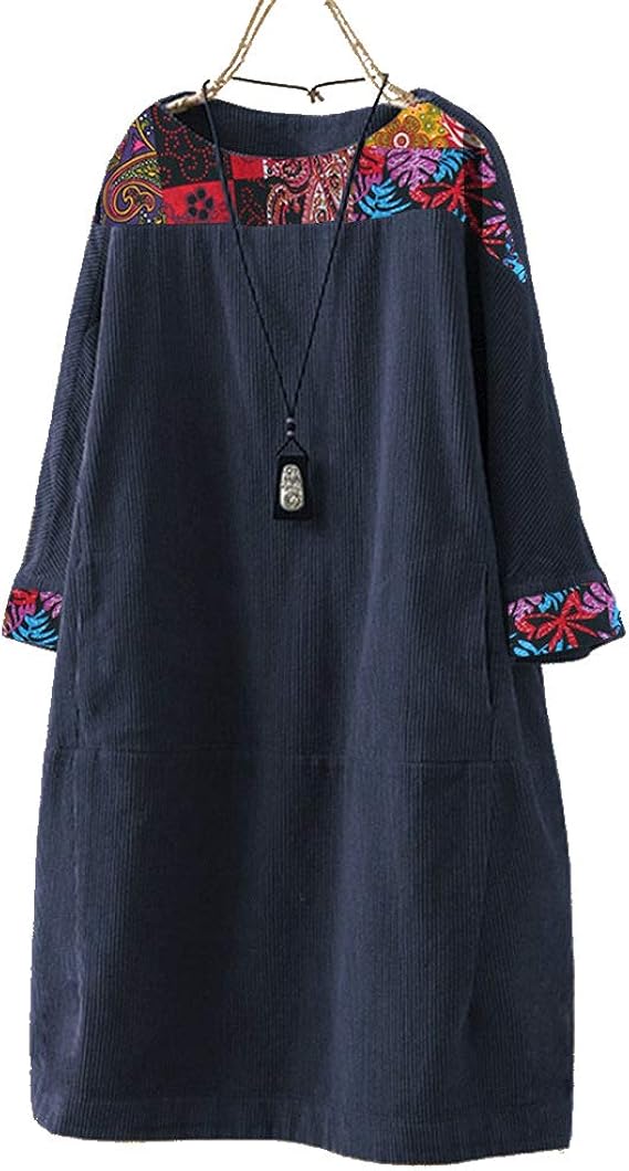 Amazon ワンピース レディース 秋冬 ロングワンピース 長袖 ワンピース チュニック 通販