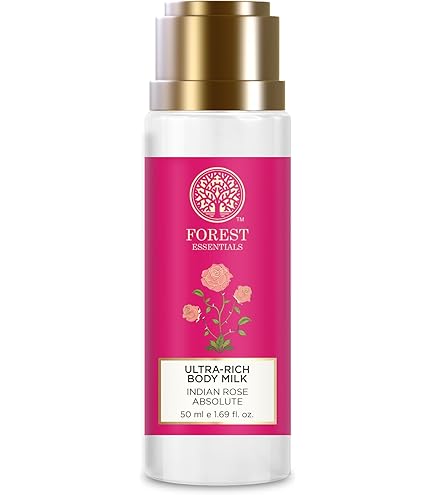 Amazon.com : Forest Essentials Ultra-Rich Body Milk Indian Rose