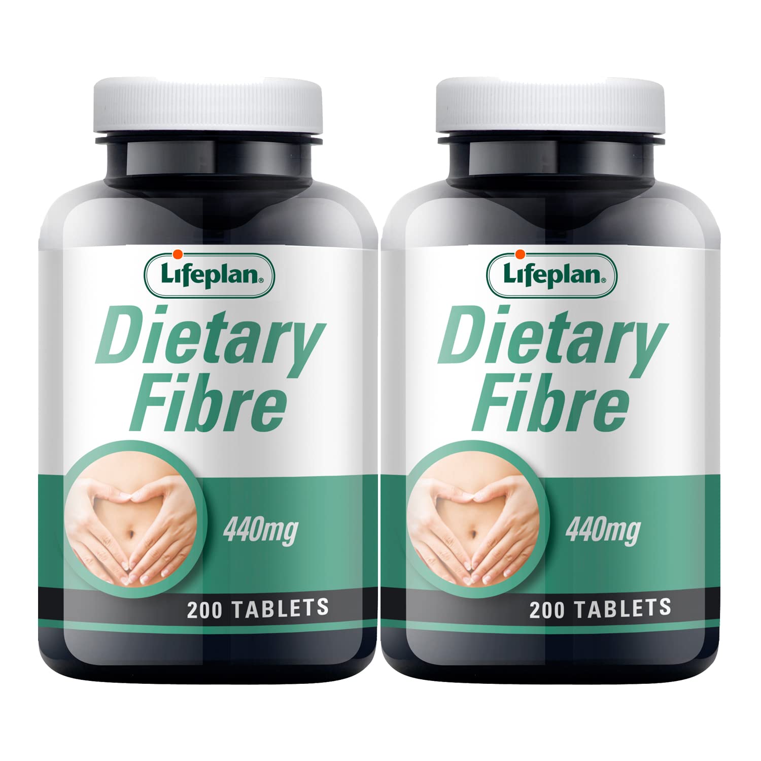 Lifeplan Dietary Fibre 440mg 2 x 200 Tablets