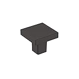 Amerock | Cabinet Knob | Matte Black | 1-3/16 inch