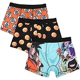 Bioworld Dragon Ball Z Anime Cartoon Mens 3pk Boxer Briefs Set