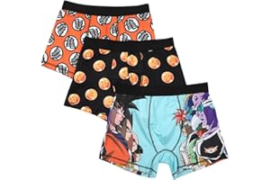 Bioworld Dragon Ball Z Goku Characters Logo 3 Pack Boxers Set