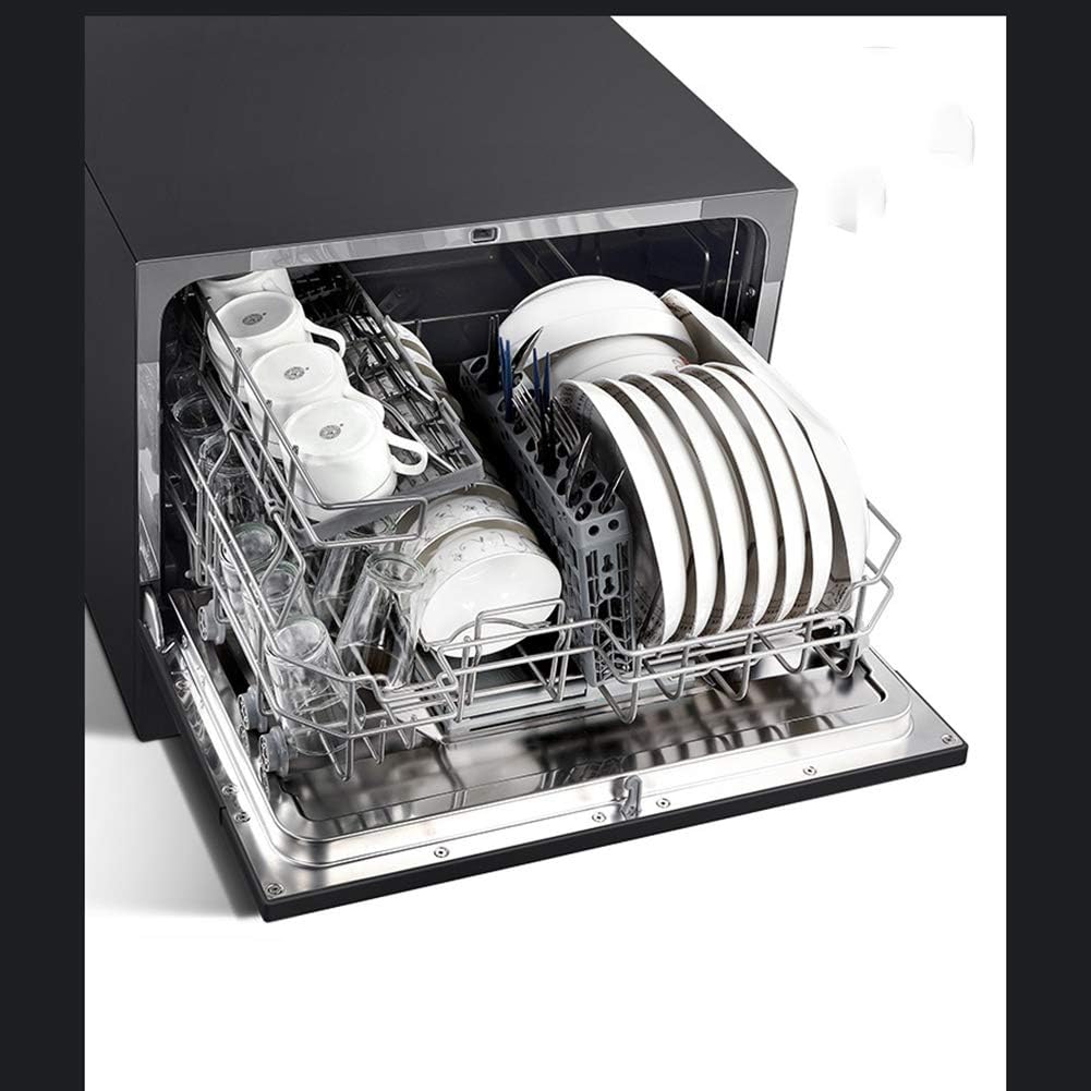 YUXIA Dishwasher, Automatic Dishwasher, Ultra-Thin Dishwasher, Automatic Dishwasher Sterilizer, Intelligent Embedded Mini Desktop Dishwasher, Disinfection Dryer