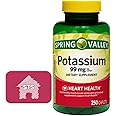 Spring Valley Potassium 99 mg, 250 Count + STS Sticker.