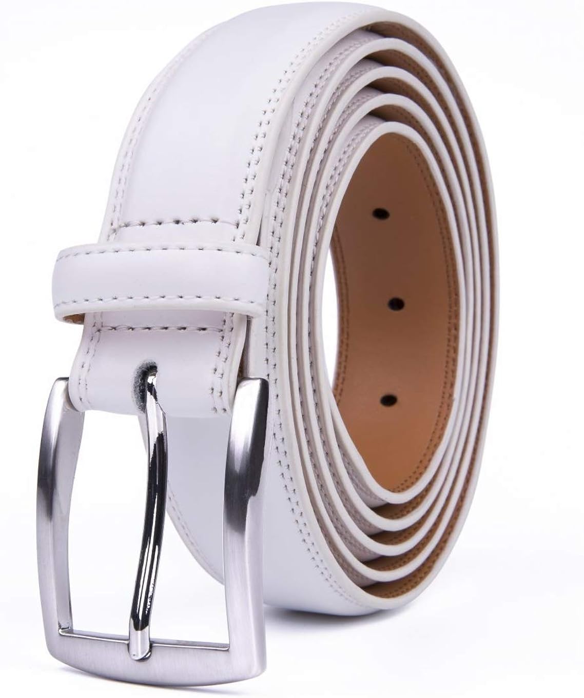 mens white belts casual