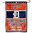 WinCraft Detroit Baseball 4-Time World Champions Double Sided Garden Flag