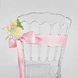 YAAVAAW 22m Baby Pink Satin Ribbon 75mm Thick Gift Wedding Car Decor view 4