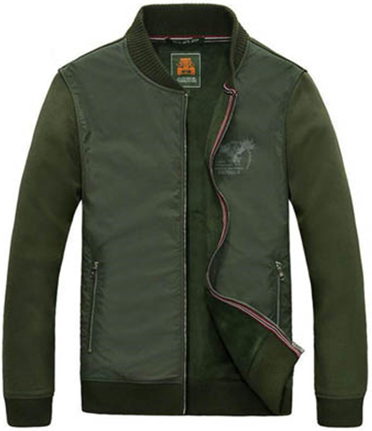 Olive Tayl Mens Autumn Winter Jacket Casual Stand Collar Windbreaker