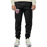 Norway Crest - Norwegian National Soccer Cup Unisex Drawstring Fleece Jogger Pants (X-Small, Black)