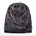 Stylish Unisex Baggy Beanie Slouchy Crease Knit Beanie Baggy Skull Cap Hat (Gray)