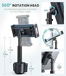 Car Cup Holder Tablet Mount, AHK Universal Tablet