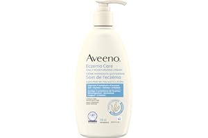 Aveeno Eczema Care Daily Moisturizing Cream, Dry Skin Moisturizer, Itchy Skin Relief, Eczema prone Skin, Fragrance Free, 330 