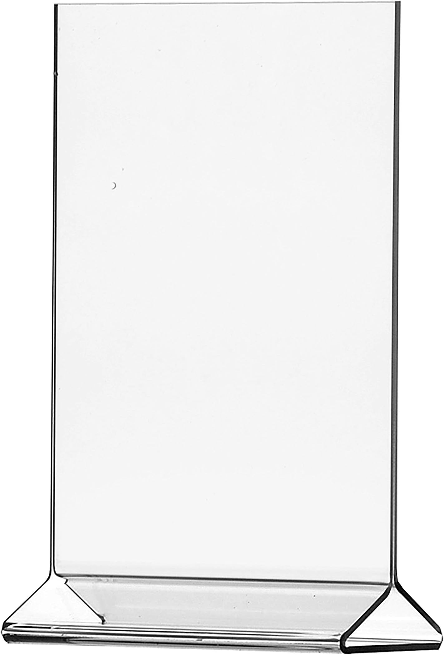 Marketing Holders Literature Flyer Poster Frame Letter Notice Menu Pricing Deli Table Tent Countertop Expo Event Sign Holder Display Stand (1, 4"w x 6"h Pack of 25)