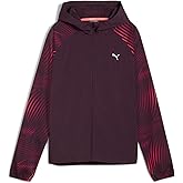 PUMA Womens Run Favorite Hooded Woven Jacket Running Athletic Outerwear - Black