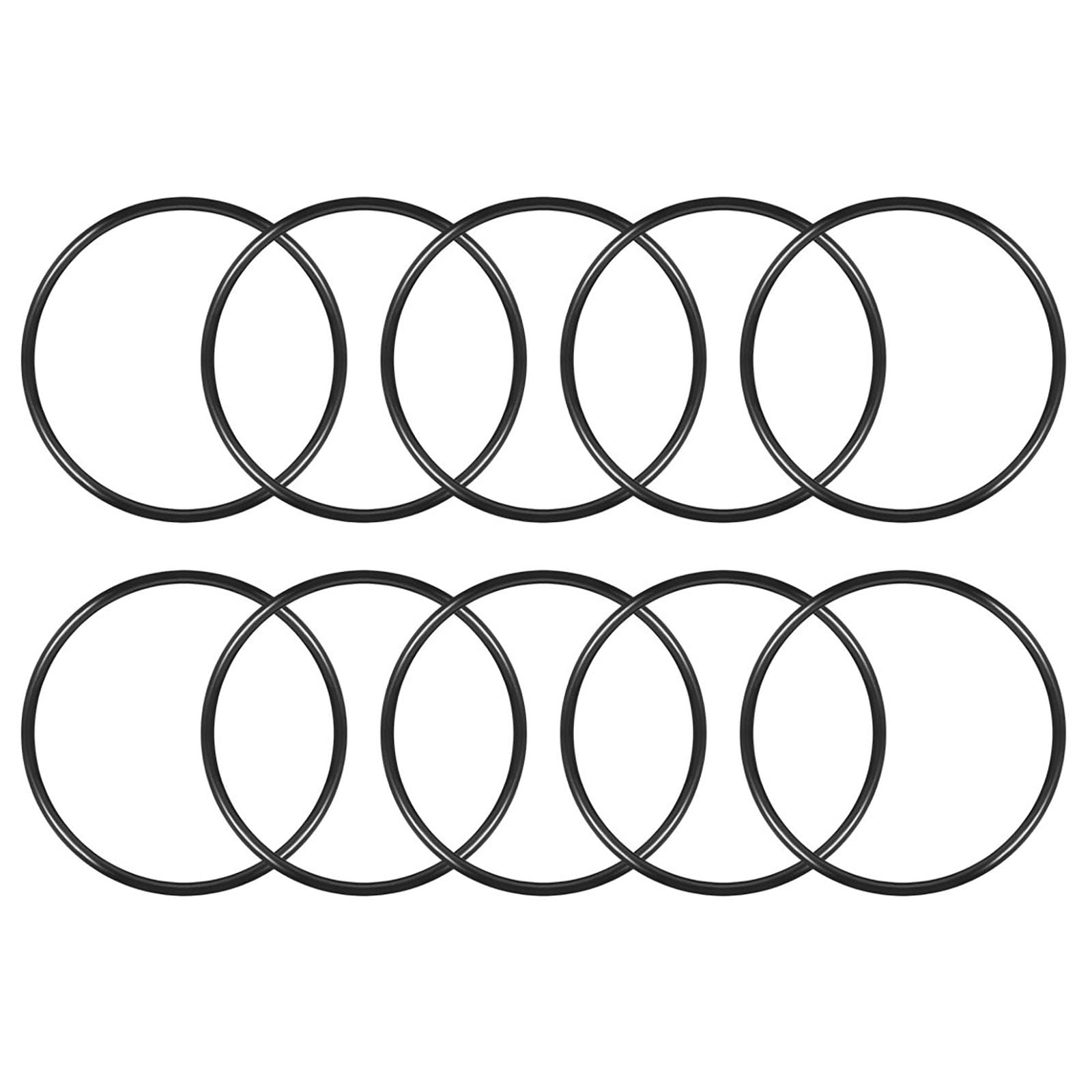 TA-VIGOR 10Pcs Nitrile Rubber O-Rings, 115mm OD 105mm ID 5mm Width Rubber Washers Spacer O-Rings Gasket kit, Metric Sealing Gasket for Hose, Faucet, Automotive, Plumbing