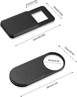 SUPERUS Webcam Covers 6 Pack Ultra Thin Slider Privacy Security for Laptops PC view 2