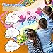 FONLLAM Aqua Magic Mat-Kids Doodle Water Drawing Mat-Educational Toys for 2 3 4 5+ Girls Boys Toddlers with 3 Water Pens and Drawing Booklet, 34