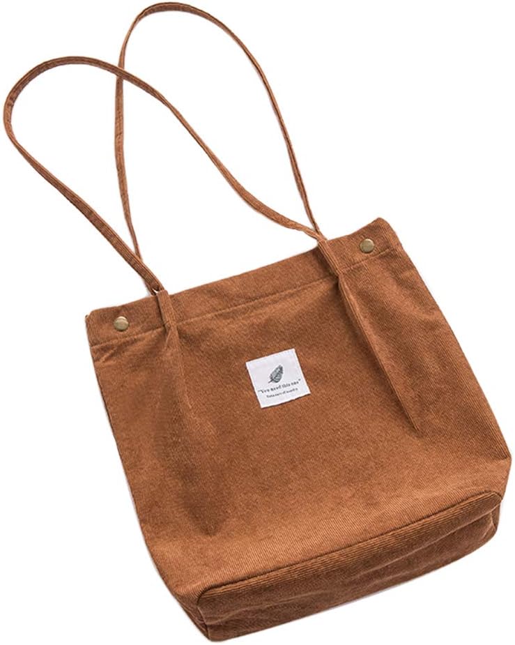 Belsmi Corduroy Shoulder Totes Bag