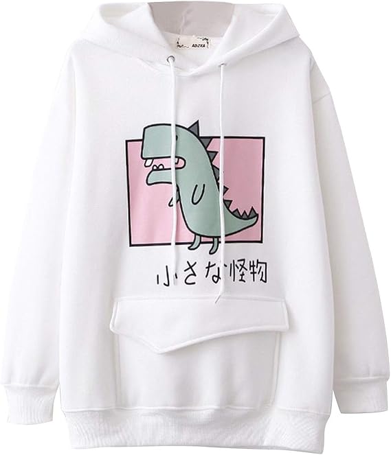 Amazon Co Jp レディースパーカー Hodarey プルオーバー パーカー レディース 可愛い森ガール カラフル デザインフード付き 恐竜 長袖 通勤 通学 カジュアル 人気 プルオーバー フード付き トップスカットソーゆったり セーター上着 秋冬服 ゆったり 韓国 通勤 腕時計