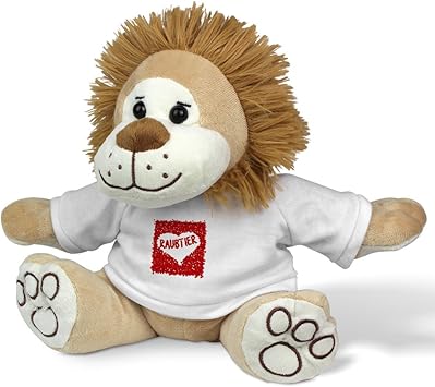 Printplanet Kuscheltier Mit Namen Raubtier Stoff Lowe Mit Design Rosenherz Stofftier Pluschtier Amazon De Spielzeug