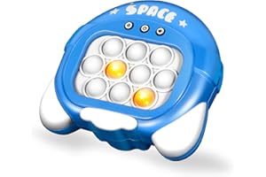 ORDTBY Push Pop It Game, Fidgets Games Toys for Kids, Autism Sensory Toys Mini Quick Games Boy Girl, Gift for 3-8 Year Old Boys Birthday Xmas, Bubble Stress Travel Light Up Pop It Game Teen Boys for 8-12