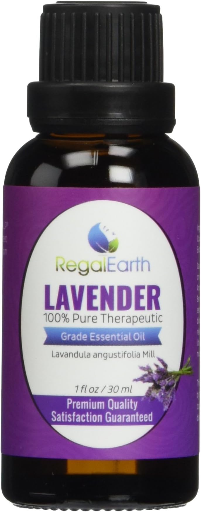 Lavender Essential Oil Regal Earth - 100% Pure & Best for Health, Aromatherapy, Massage, Relaxation - From France, 30ml
