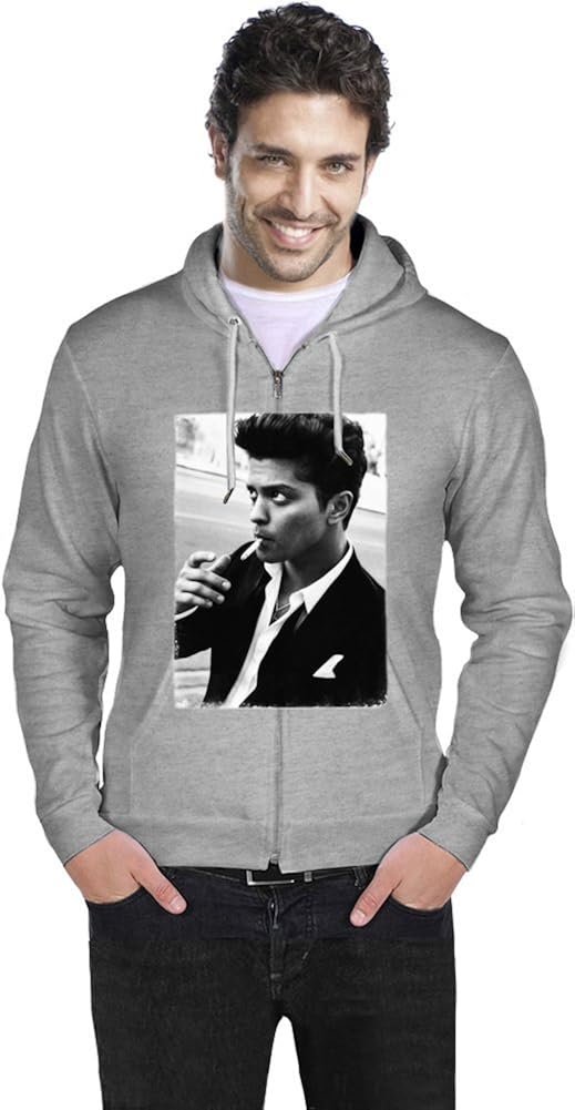 Bruno Mars Smoking Mens Zipper Hoodie XXLarge Amazon.co