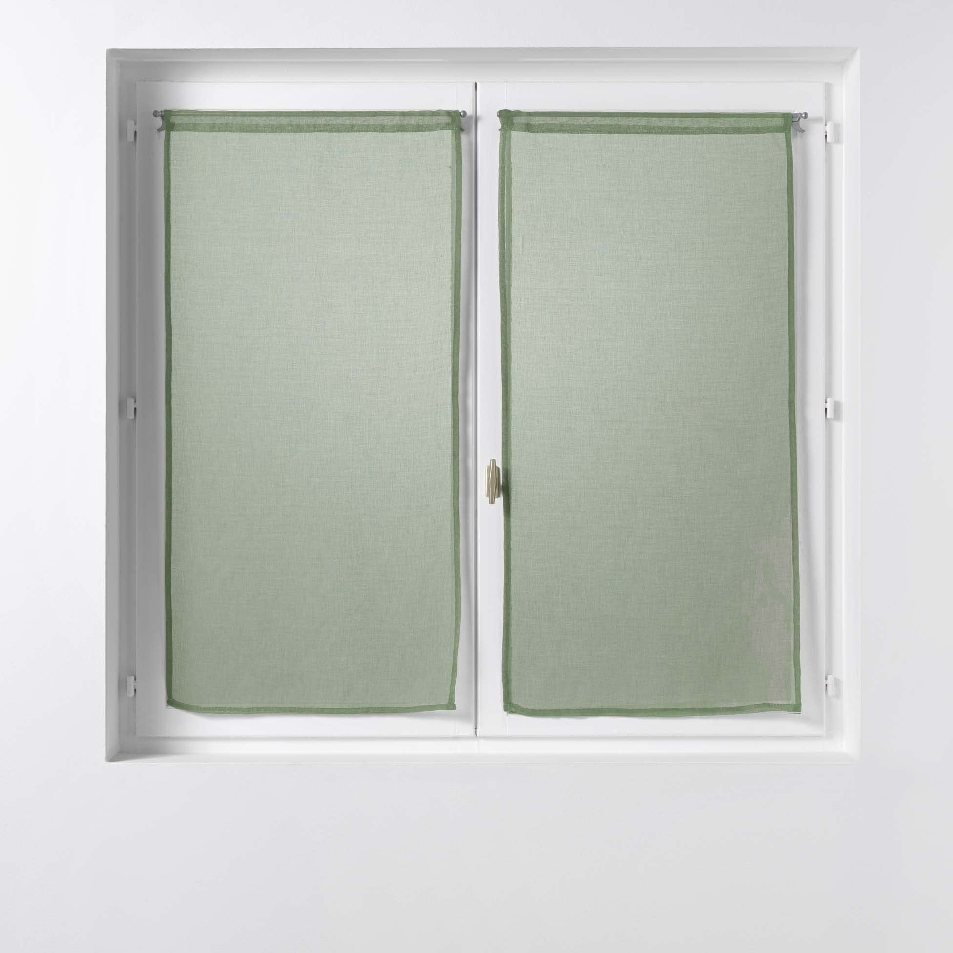 Douceur d'Intérieur, Sandra Khaki Straight Curtains 2 x 60 x 160 cm — image 1