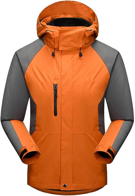 Amazon Co Jp メンズ暖かい冬のジャケット メンズハイキング服暖かいとベルベットパッド入りの屋外スキーウェアサイクリング服 屋外登山スキーウェア 色 Orange Size Xxl ホーム キッチン