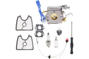 Hutdkte 545081811 Carburetor for Husqvarna 125B 125BX 125BVX Leaf Blower C1Q-W37 with 545112101 Air Filter 581798001 Fuel Line Kit